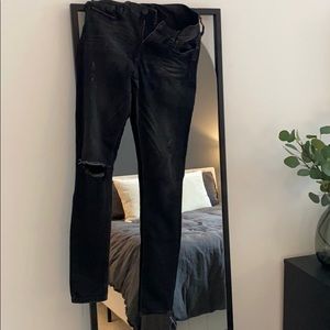 Express mid rise black jeans